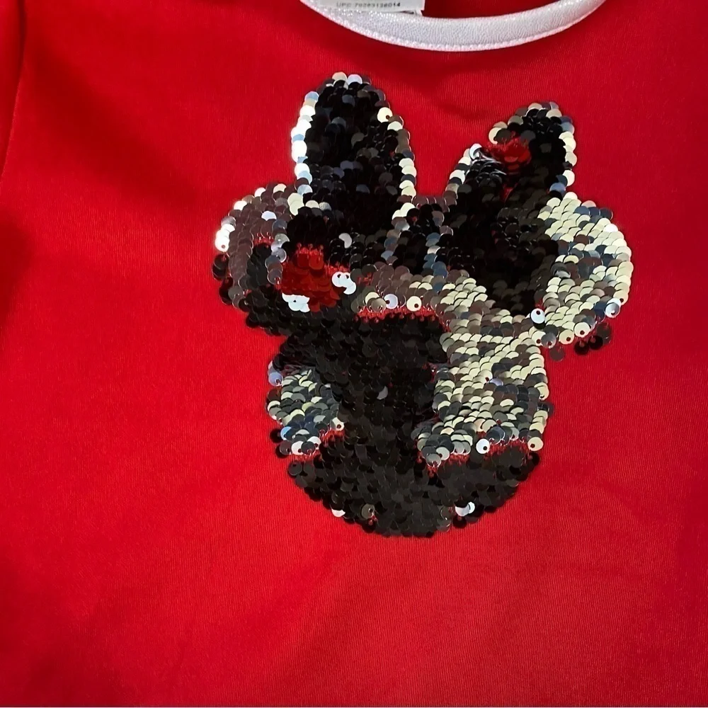 Disney Minnie Mouse Hooded Sequin Tutu Dress Size 10/12